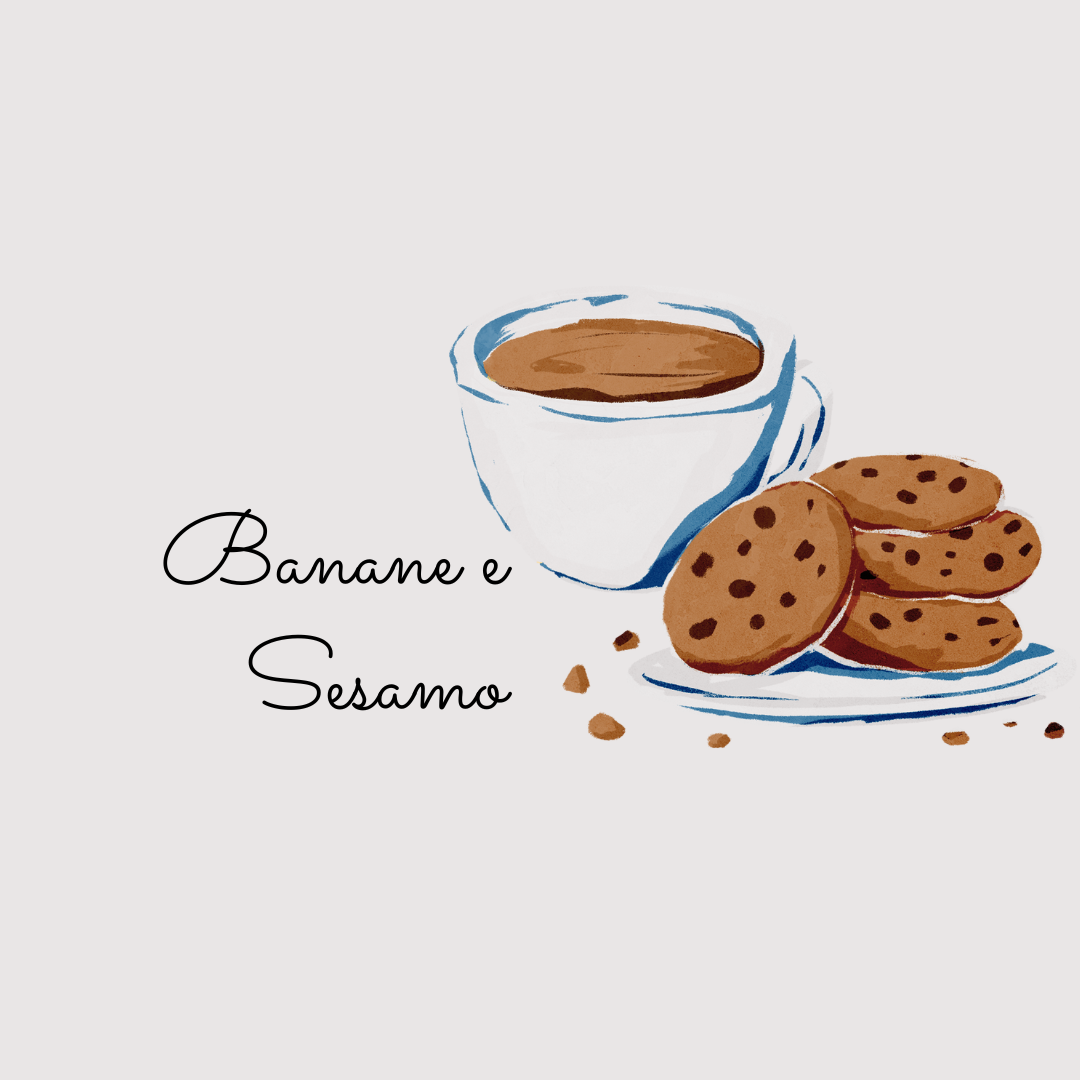 Biscotti BANANA e SESAMO | Vegan