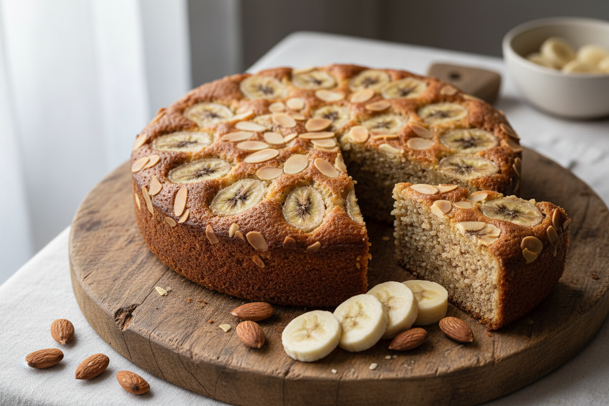 Torta BANANE e MANDORLE | Metodo Zendiet